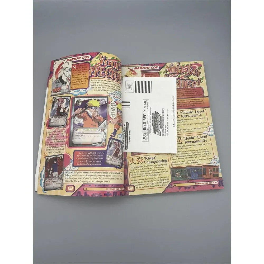 Shonen Jump Anime Comic Magazines lot 4 2006 - 2007. INCLUDES PSA ELIGABLE CARD